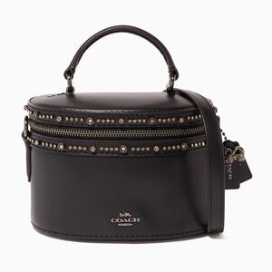 Coach Selena Gomez Trail Black Studded Crossbody Handbag